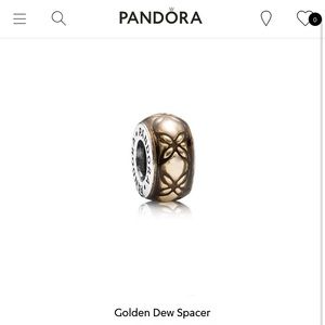 ❤️Pandora Golden Dew Spacer Charm